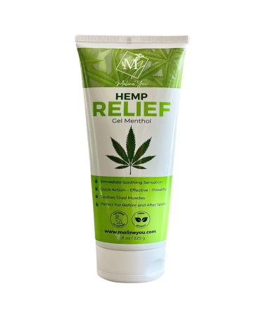 Moline You Natural Powerful Hemp Cream for Joint & Muscle Discomfort Back Neck Knee Shoulders Hips. Formula with Hemp Oil Extract Arnica Menthol (Collapsible 7.6 Oz)