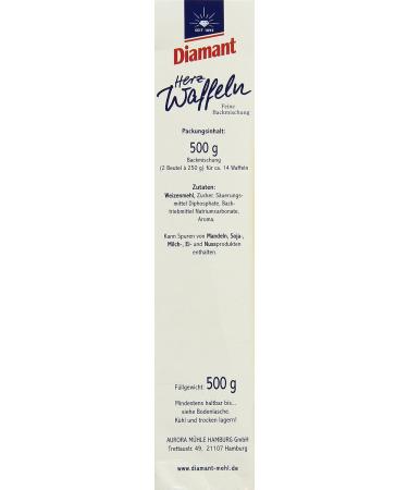 Buy Diamant Baking Mix Heart Waffles - Pack of 8 (8 x 0.5 kg) | Perfect for Delicious Homemade Treats - International Shipping Available - Buy Online on GoSupps.com