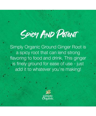 Simply Organic Ground Ginger Root - Certified Organic | 0.42 oz | Pack of 6 - Buy Online on GoSupps.com