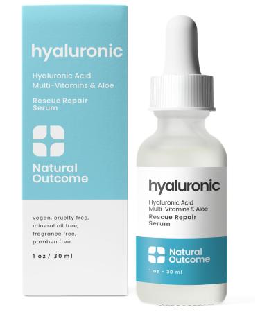 Hyaluronic Acid Serum for Face | Anti-Aging Facial Serum with Vitamin b5 | Reduces Fine Lines and Wrinkles | Moisturizing and Hydrating Rescue Repair Skin Care Serum | 1 Oz 1 Fl Oz (Pack of 1)