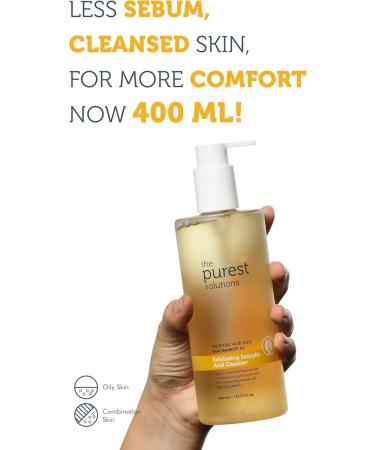  The Purest Solutions The Purest Solutions 0.5% Salicylic Acid + 1% Niacinamide Exfoliating Cleanser (400 ml) - Buy Online on GoSupps.com
