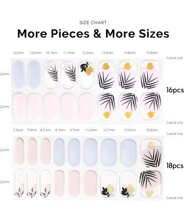 NAILOG Semi Cured Gel Nail Strips 34 pcs Salon-Quality Gel Nail Stickers Long Lasting Nail Wraps for Women with Soft Gel Finish The Oriental - Buy Online on GoSupps.com