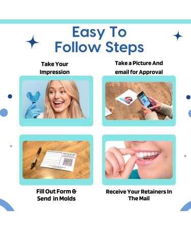 ClearRetain - Orthodontic Retainers for Upper and Lower Teeth | Prevent Teeth Shifting | Includes 2 Sets of Molding Putty | Made in USA - Buy Online on GoSupps.com