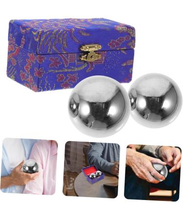 Healvian 2-in-1 Fitness Handball & Massage Ball for Seniors | Brass Relaxation & Hand Rolling Device for Ultimate Stress Relief - Buy Online on GoSupps.com
