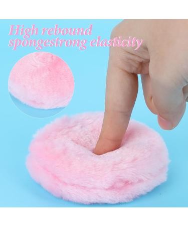 Large Fluffy Powder Puff - Soft & Reusable Body Powder Applicator for Face & Body - Pink Ultra Soft Washable - Buy Online on GoSupps.com