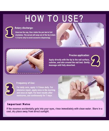 Stylo de soin des ongles stylo huile pour ongles stylo huile pour cuticules 3 en 1 stylo pour enlever les cuticules huile de soin pour r parer les ongles fissur s et secs (3 pi ces) - Buy Online on GoSupps.com