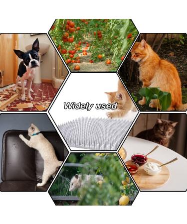 Ysglory 16 Pack Cat Deterrent Outdoor Scat Mat - Plastic Spikes for Cats & Dogs - Indoor/Outdoor Training Mat - 18.3 Sq Ft - Buy Online on GoSupps.com