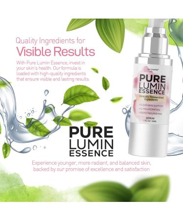 (2 Pack) Pure Lumin Essence - Official PureLumin Essence Advanced Natural Liquid Hydrating Serum For Skin Support PureLuminEssence Premium Supporting For Healthy Skin Reviews 2 Bottles For 2 Months - Buy Online on GoSupps.com