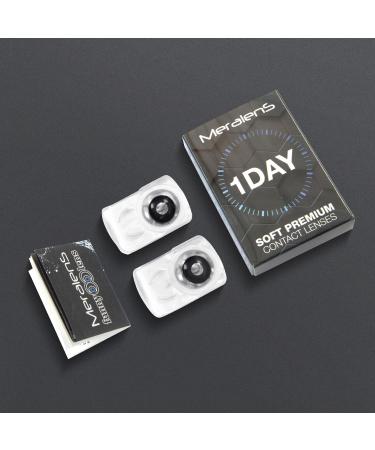 MERALENS Black Out Colored Contact Lenses for Cosplay & Halloween - 2 Pieces (No Prescription) - Perfect for Zombie & Carnival Looks - Buy Online on GoSupps.com