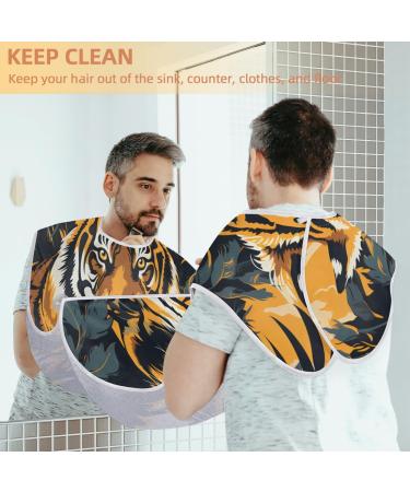 Fierce Tiger Beard Bib Apron - Ultimate Beard Hair Catcher for Men | Perfect Gift for Father's Day Anniversaries & Christmas | Includes 2 Suction Cups - Buy Online on GoSupps.com