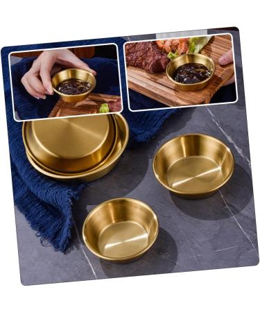 PRETYZOOM 4pcs Seasoning Dish Small Seasoning Plate Individual Teaspoon Rest Metal Portion Cups Dry Fruit Seasoning Bowls Tea Spoons Stainless Household Soy Sauce Stainless Steel - Buy Online on GoSupps.com