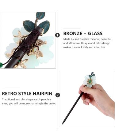 CALLARON Floral Hair Sticks Decorative Hair Sticks Chinese Hair Sticks Hanfu Hair Sticks Hair Styling Chignon for Women Girls - Buy Online on GoSupps.com