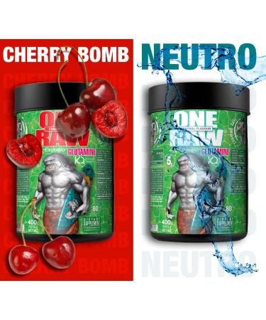 Beaufit SL Zoomad Labs One Raw Glutamine flavoured 400g Cherry Bomb - Buy Online on GoSupps.com