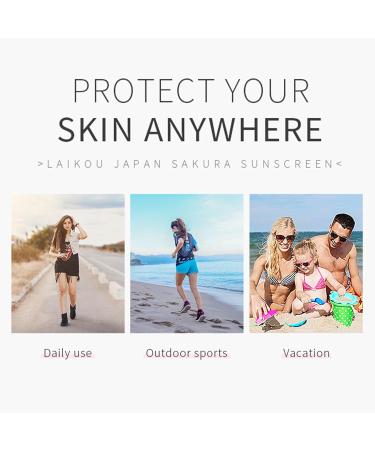 Sakura Sun Cream SPF 50 Sunscreen SPF 50 Sun Protection Over Makeup SPF 50 Face Moisturiser Non-Greasy + Lightweight With Hyaluronic Acid & Centella Sunscreen Against UVA & UVB  - Buy Online on GoSupps.com