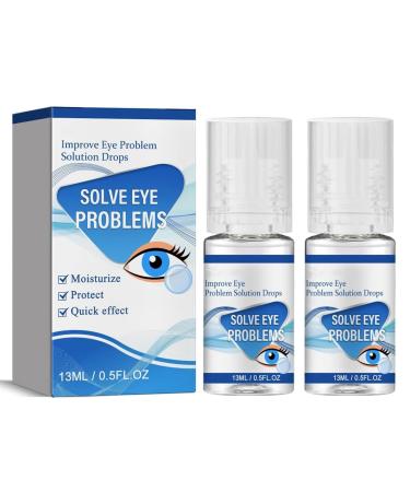 Myopia Reversal Eye Drops Improve Eye Problem Solution Drops Eye Brightening Drops Relieve Eye Fatigue Blurred Vision and Gentle Eye Protection Clear Eyesight (2Pcs)