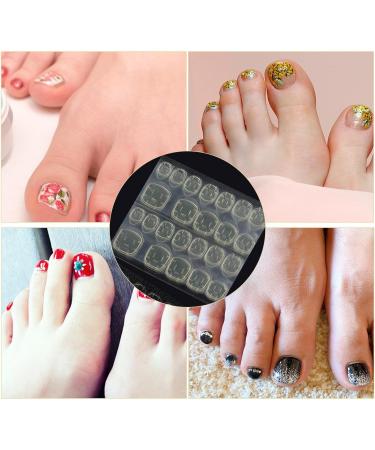 Press on Nail Sticky Tabs - 50 Sheets Thin Nail Glue Stickers | Waterproof Acrylic Jelly Adhesive Tabs for Professionals or Beginners Double Sided Hondony Toes (Yellow) - Buy Online on GoSupps.com