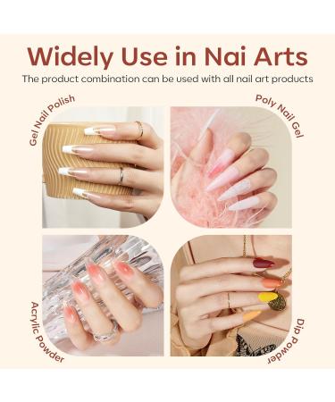 Modelones Gel Base & Top Coat Set - No Wipe Diamond Super Shiny Nail Dehydrator Kit for Gel Nail Art - Buy Online on GoSupps.com