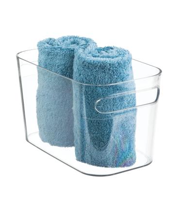 MDesign bathroom basket - storage for cosmetics shampoo lotion perfume etc. - also suitable as a towel of storage - transparently transparently transparently transparently transparently transparently