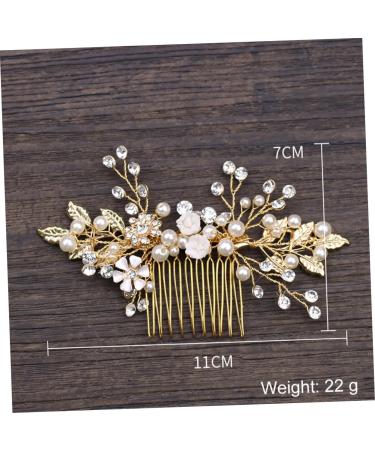 DOITOOL Women Hair Comb Alloy Hair Comb Bridal Hair Comb Crystal Hair Comb Hair Accessories Women's Headgear Wedding - Buy Online on GoSupps.com