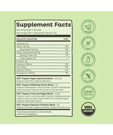 KOS Immunity Community Bundle (Plant-Based Vanilla Protein Powder + Organic Spirulina Powder + Organic Greens Blend) - Buy Online on GoSupps.com