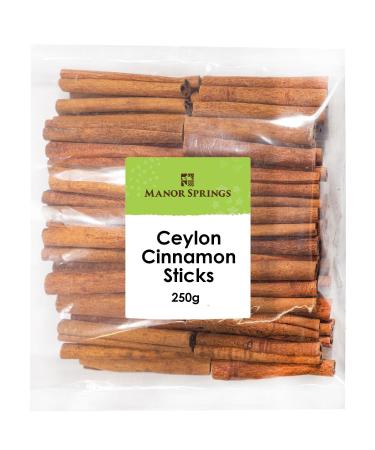 Ceylon Cinnamon Sticks (8cm) 250g by Manor Springs