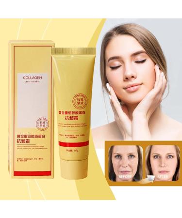 Collagen Face Cream Bio Collagen Real Deep Face Cream Anti Wrinkle Cream for Women Golden Collagen Cream Anti Wrinkle Moisturizing Face Cream Moisturizing Face Cream for Dull Skin (2) - Buy Online on GoSupps.com