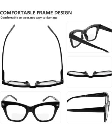 Eyekepper 4-Pack Bifocal Reading Glasses for Women - Large Frame +2.50 Diopters - 4 Clear Lens Readers - International Shipping Available - Buy Online on GoSupps.com