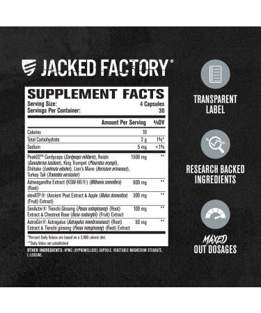 Jacked Factory Build-XT Max Muscle Builder for Men and Women - 120 Veggie Capsules - Buy Online on GoSupps.com