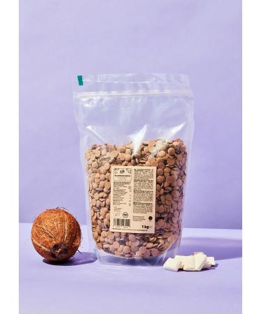 KoRo Organic White Drops with Coconut Blossom Sugar 1 kg - Vegan Caramel-Sweet Flavor for Pastries - Ideal for Baking & Decorating - Buy Online on GoSupps.com