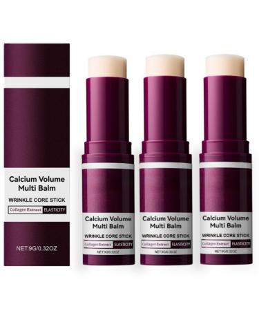 G n rique Calcium Multi Balm Calcium Balm Stick Wrinkle Core Stick Anti-Aging Hydrating Raffermissement de la peau Almond & Vitamin E for Lip Balm Eye Cream Neck
