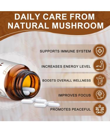 NATURE TARGET Mushroom Supplement, Mushroom Complex with Lion's Mane, Turkey Tail, Reishi, Cordyceps, Shiitake, 14-in-1 Mushrooms for Memory and Focus, 120 Capsules 120 Count (Pack of 1) - Buy Online on GoSupps.com