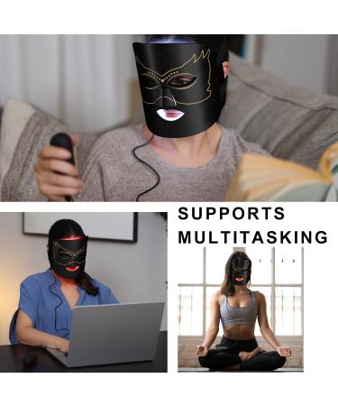 LED Face Mask - 7-Color Light Therapy for Skin Rejuvenation & Anti-Aging | Infrared & Blue Light Treatment Device - Buy Online on GoSupps.com
