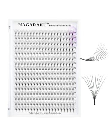 Premium Nagaraku Volume Eyelash Extensions - 320pcs Premade Fans 10D 0.07mm C Curl 13mm Length - International Shipping Available - Buy Online on GoSupps.com