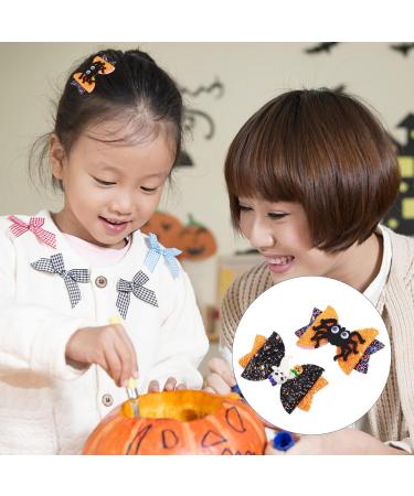 Beaupretty Halloween Bowknot Hair Clips - 4 Pcs Glitter Spider Hair Accessories for Kids - Buy Online on GoSupps.com