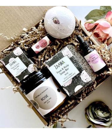 ZAAINA Premium Rose Spa Gift Set for Women - Mother's Day & Birthday Gift - Natural and Clean Luxury Care Package for Relaxation and Pampering - Ideal for Mom, Best Friend, Sister or Wife - Buy Online on GoSupps.com