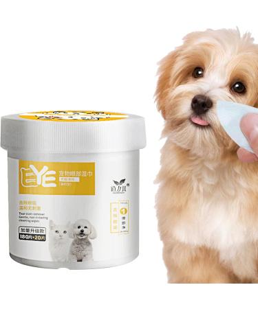 Wpsagek 200pcs Pet Eye Cleaning Wet Wipes Tear Stain Remover For Dogs Eyes cat Cleaning Cotton Pads Unscented Gentle Pet Ear Stain Remover - Buy Online on GoSupps.com