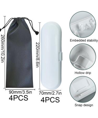 Travel Case for Oral-B Electric Toothbrush - 4-Piece Portable Holder Set for Camping & Business Trips - Buy Online on GoSupps.com