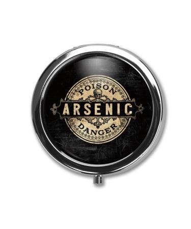Arsenic Vintage Style Pill Box Case Pillbox Holder Trinket Stash Box Arsenic Vintage Style Medicine Vitamin Pill Organizer Case