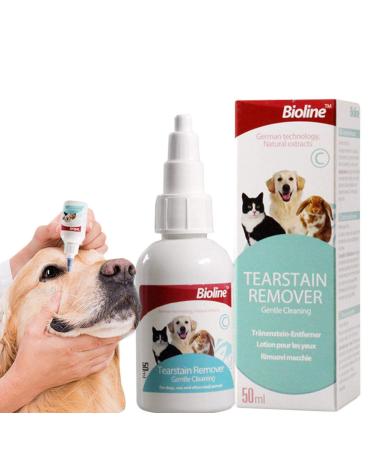 Tear Stain Remover Eye Drops for Dogs and Cats Pet Eye Care Protection Eliminate Eye Dirt Anti-inflammatory Bactericidal Antipruritic Mild Formula