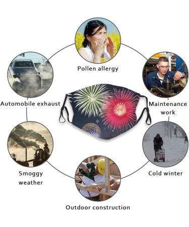 Zyvia Splendid Fireworks Dust Mask for Adults - 5-Layer Protection with Activated Carbon Filter - Soft Breathable & Adjustable - Pack of 10 for Superior Dust Protection - Buy Online on GoSupps.com