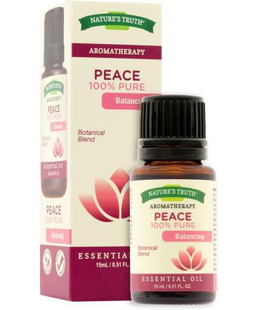 Nature's Truth Essential Oil - Peace Blend (0.51 fl. oz) | Premium Aromatherapy for Relaxation | International Shipping Available - Buy Online on GoSupps.com
