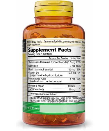 Mason Natural B Complex - 100 Softgels for Energy & Wellness - Buy Online on GoSupps.com