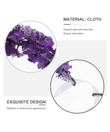 Frcolor Lavender Headband for Girls - Light Blue Floral Wreath & Wedding Garland - Violet Flower Hair Accessory - Buy Online on GoSupps.com