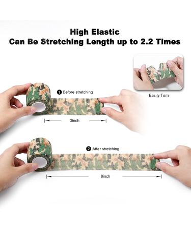 FRESINIDER Self Adhesive Wrap Athletic Tape Gauze Medical Bandage - Camo (16 Rolls) - Buy Online on GoSupps.com