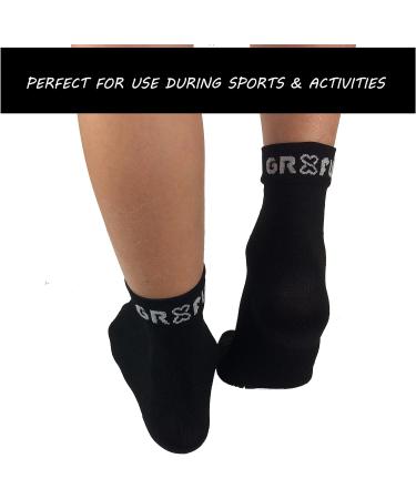 Compression Socks for Plantar Fasciitis & Achilles Tendonitis Relief | Short Ankle Support for Running & Everyday Wear | Arch & Foot Pain Aid Recovery | Men/Women S/M Size - 1 Pair - Buy Online on GoSupps.com