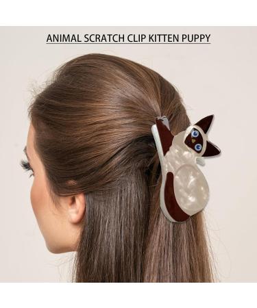 AJOIDR Cartoon Cats/Dogs Shape Hair Claw Braids Ponytail Woman Skincare Hair Clip Woman Elegant Wedding Party Styling Hair Claw - Buy Online on GoSupps.com