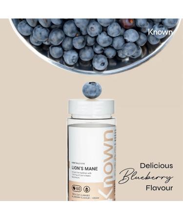 Lion s Mane 1 000mg Mushroom Gummies by Known | Nootropic Support for Cognition Mood Immunity & Inflammation | Delicious Blueberry Flavour | 60 Two-a-Day Vegan Gummies (Five Month s Supply) 5 - Buy Online on GoSupps.com