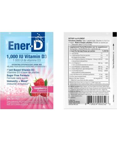Conquitlam BC V36C2 EnerVitamin D Raspberry 24 PacketsSachets - Buy Online on GoSupps.com