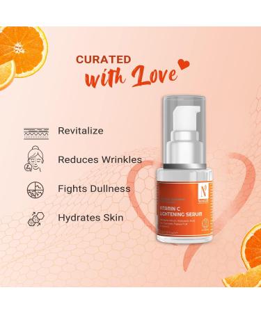NUTRIGLOW Advanced Organics Vitamin C Skin Lightening Serum for Dark Spot Reduction & Tan Removal with Hyaluronic Acid 30ml - Buy Online on GoSupps.com