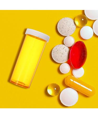 Healeved Empty Pill Bottles with Caps 25pcs Medication Vials 8DR Plastic Medicine Containers Clear Containers Pill Cases Organizers 6.70X2.80X2.80CM - Buy Online on GoSupps.com